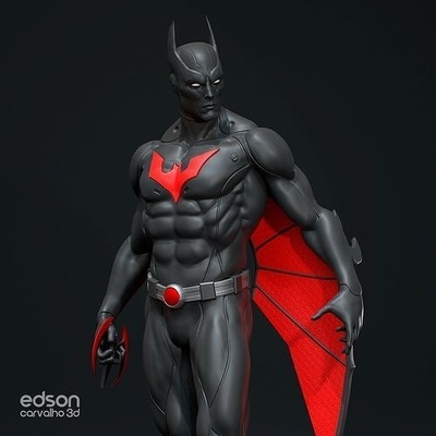 batman allá anatomía figura arte héroe personaje bruce wayne superhéroe dc maravilla bufón bromista thebatman fantasía hombre masculino humano historietas hq sede juegos juguetes 3d print model - Mito3D