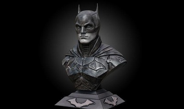 batman bust robert pattinson dc héroe superhéroe bruce wayne oscuro caballero benaffleck cómic bufón maravilla busto estatua murciélago esculturas 2022 arte 3d print model - Mito3D
