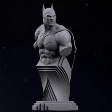 batman bust superhero hero dc comic bat joker superman cape iron man print printable games toys 3d print model - Mito3D
