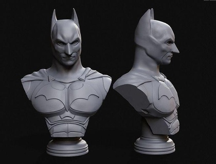 batman buste commence Superman dc héros chauve souris balle Christian Pattinson Justice ligue merveille super joker bande dessinée Bruce Wayne jouets Jeux 3d print model - Mito3D