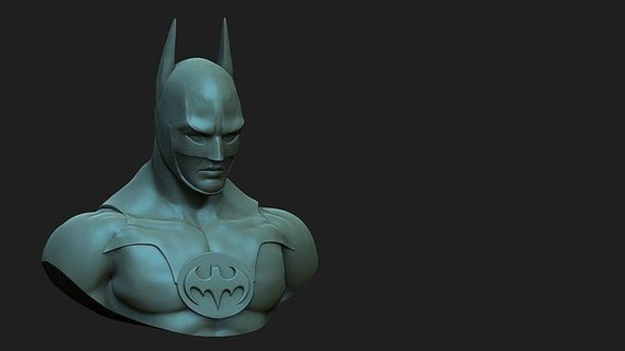 batman busto retrato estatua bufón superhéroe cómic dc murciélago Víspera Santos Arte esculturas 3d print model - Mito3D
