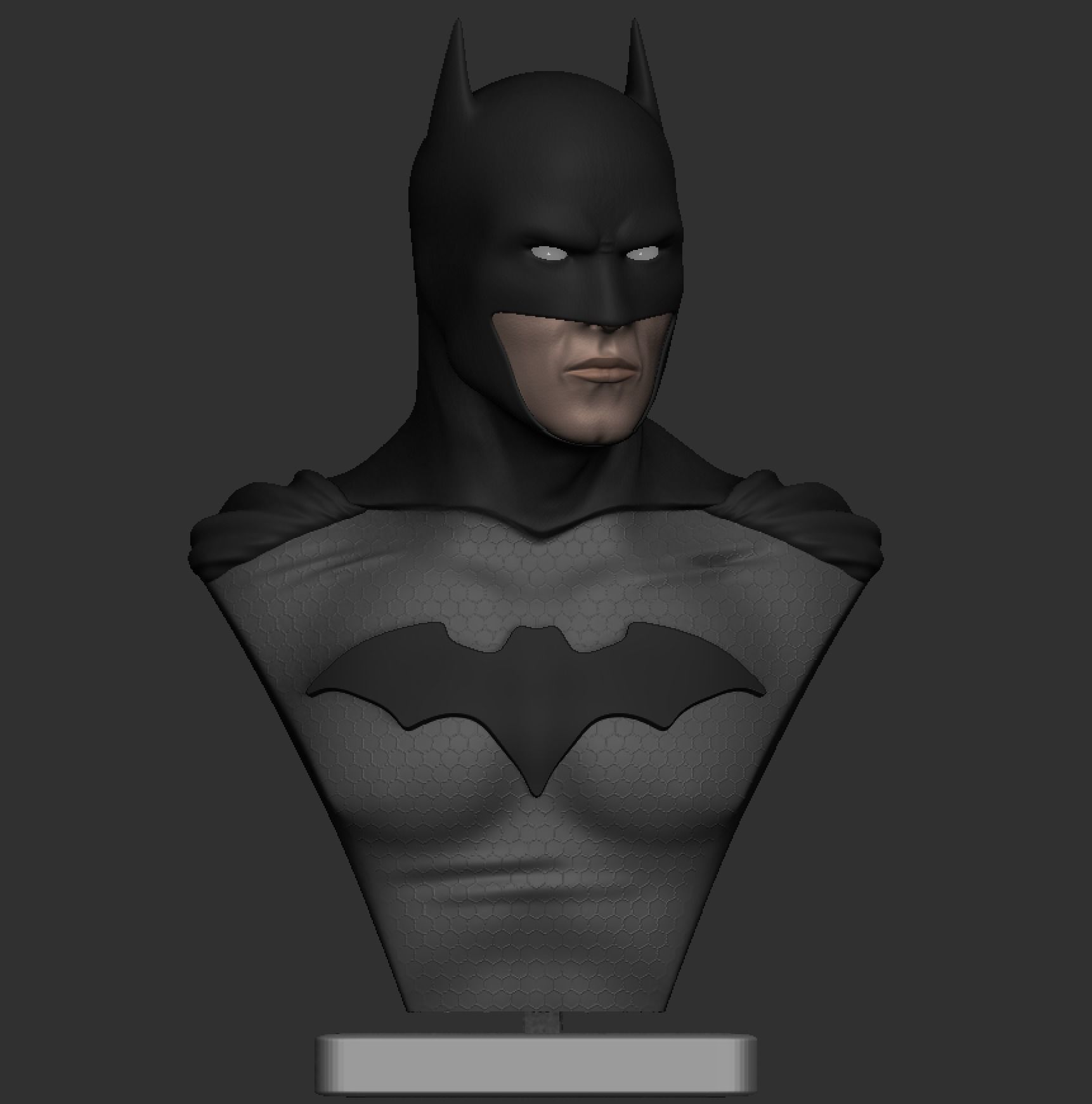 batman bust dc comics art sculpture sculptures 3D print model - Mito3D