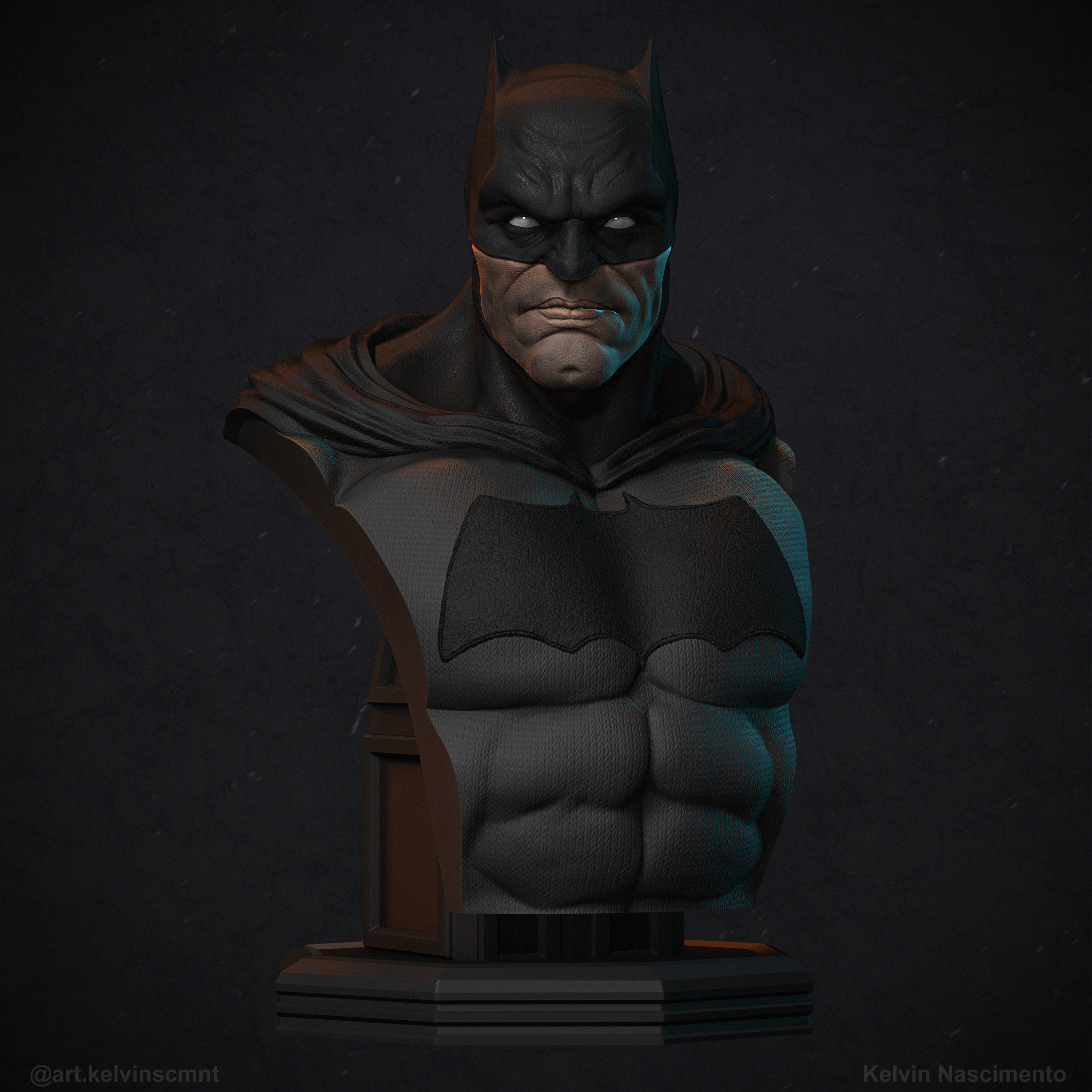 Detalles de impresión 3D batman busto DC
