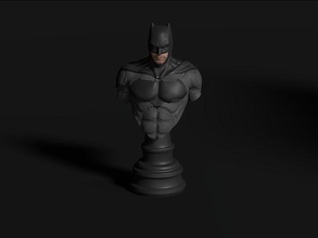 batman buste comprendre vie taille dc bande dessinée héros joker superman chauve souris film justice ligue super gotham torse wayne statue noir humain tête art sculptures 3d print model - Mito3D