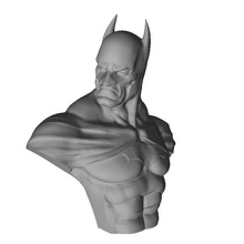 batman busto imprimible historietas zbrush planteado caracteres personaje personas humano hombre héroe heroico impresión arte esculturas estatua 3d print model - Mito3D