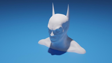 batman bust ready 3d print people face character statue man games toys game accessories 3d print model - Mito3D
