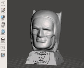 batman captain action mask shaped pencil holder house toothpick pencilholder accessories 3d print model - Mito3D