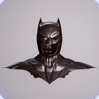 batman damned cowl neck chest dc superhero art comic joker superman hero miniatures sculptures statue bat mask helmet cosplay printable 3d print model - Mito3D