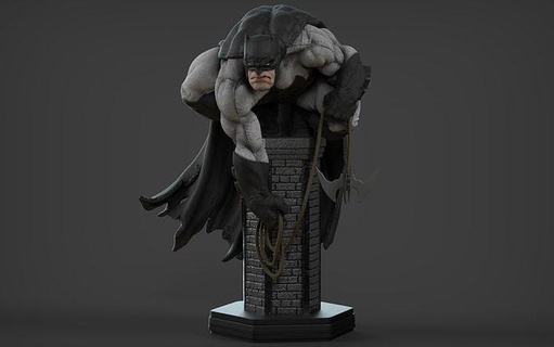 batman dark knight returns superhero comic superman hero joker dc art sculptures 3d print model - Mito3D