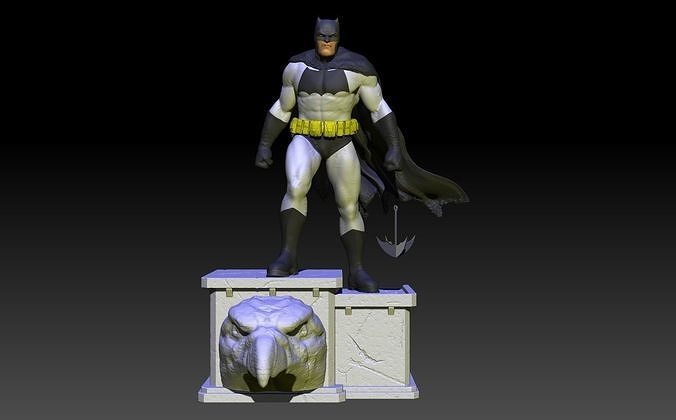 batman sombre Chevalier Retour franc meunier frankmiller retour chevalier noir miller art sculptures 3D print model - Mito3D