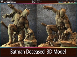batman verstorbene 3d modell held comic superheld dc joker schläger statue skulpturen charakter skulptur super übermensch kunst wunder kap miniaturen comics kleidung spiel spiele spielzeuge 3d print model - Mito3D