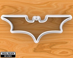 emblema de batman cortador galletas casa fondant el moho forma bate joker héroe marvel los cómics robin villano cocina comedor 3d print model - Mito3D