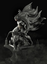 batman figura Listo impresión superhéroe cómic héroe murciélago dc Arte esculturas 3d print model - Mito3D