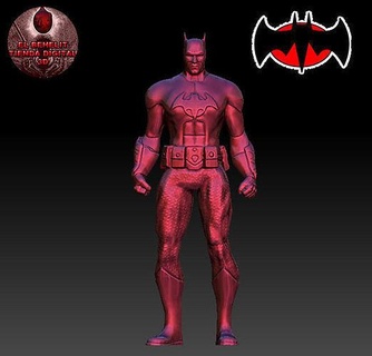 batman inflamação figura arte personagem 3dprint 3dmodel 3ddesing zbrush DC Comics esculturas 3d print model - Mito3D