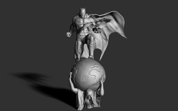 batman Gotham estátua dc quadrinho jogos brinquedos estatueta figura escultura desenho animado colecionáveis Super heroi herói capa cruzado Sombrio cavaleiro 3d print model - Mito3D