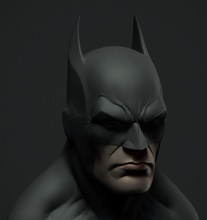 batman cabeza capucha busto oscuro caballero superhéroe dc cómic murciélago superhombre bufón héroe enojado miniaturas figuritas arte esculturas 3d print model - Mito3D