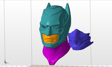 batman injusticia 2 insurgente máscara injustice2 armadura mascara 3dprint pasatiempo bricolaje diy 3d print model - Mito3D