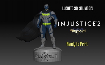 batman injustiça 2 arte 3d imprimível personagem dc Heróis esculturas 3d print model - Mito3D