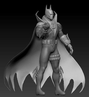 batman knightfall comic dc figure cartoon knight art sculptures 3d print model - Mito3D