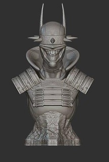 batman gülüyor ölüm metal karanlık şövalye joker Sanat komik heykeller çizgi roman yarasa heykel dc hayret figürinler süper kahraman büst metali minyatürler 3d print model - Mito3D