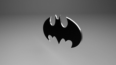 batman logo 001 games-toys batmanlogo logo3d batmannew logobatman games toys other 3d print model - Mito3D