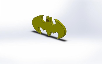 batman logo arte hogar casa decoración 3d accesorios 3d print model - Mito3D