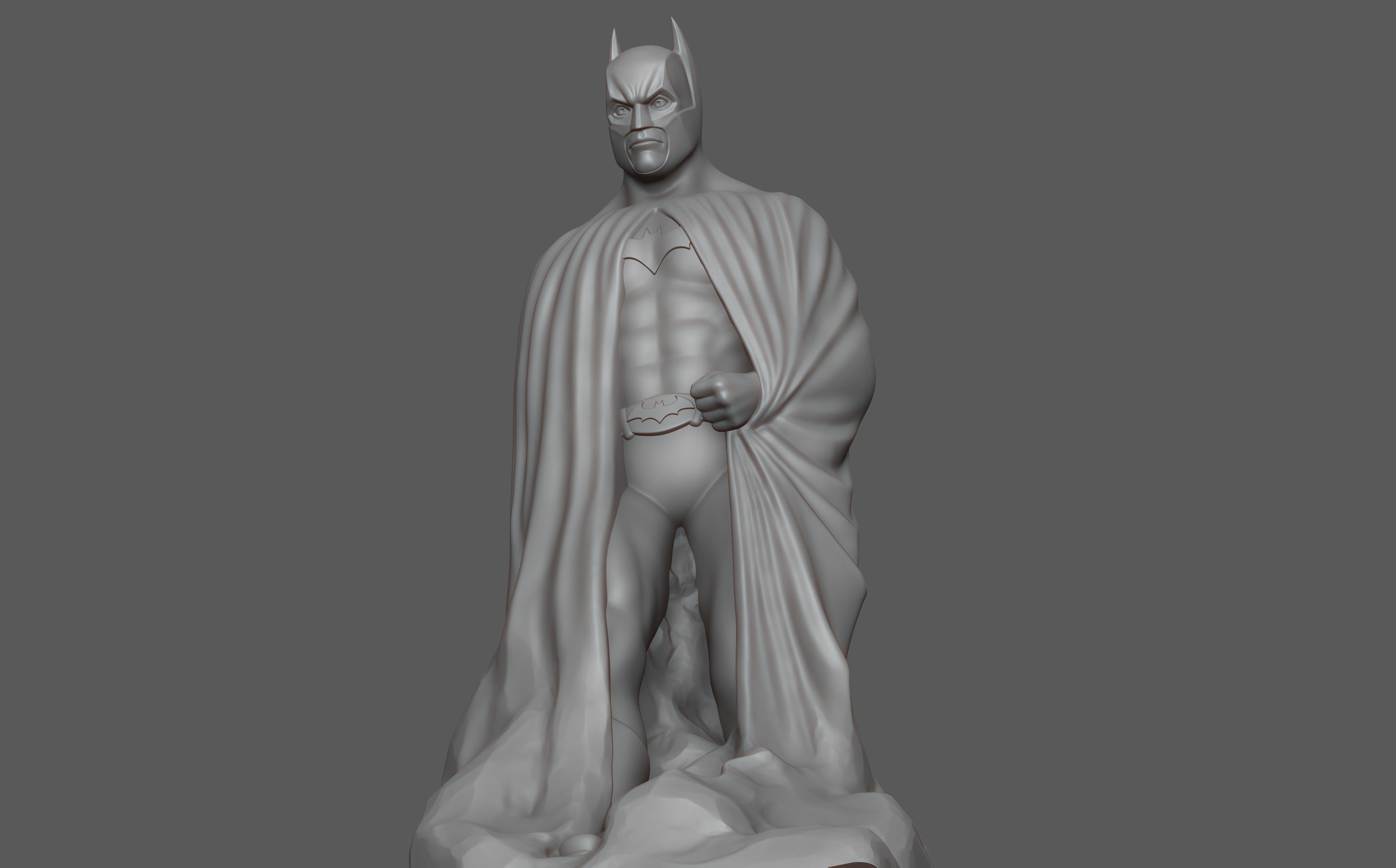 batman monumento dc superhombre historietas héroe superhéroe miniaturas figuritas juguete oscuro caballero dc comics cómic bufón estatua personaje escultura mármol murciélago arte esculturas 3D print model - Mito3D