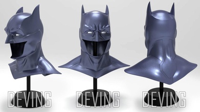 batman rebirth cowl dc comics cosplay games toys deving 3d print model - Mito3D