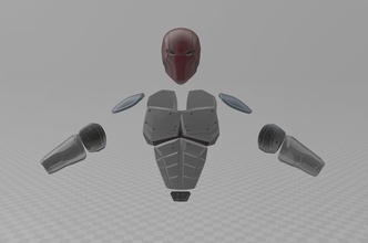 batman red hood ij2 armor injustice 2 armour helmet art 3d print model - Mito3D