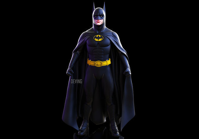 batman returns suit 3d printable kit cosplay baatsuit armor batsuit cowl michael keaton dc games toys 3D print model - Mito3D