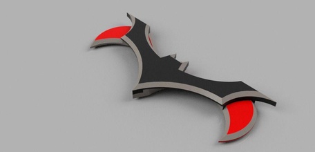 batman Robin llavero juguetes corriente continua negro rojo diseño juegos 3d print model - Mito3D