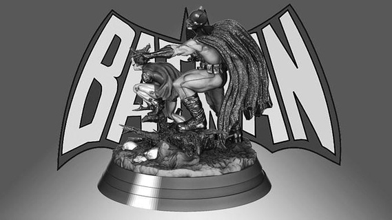 batman Robin zombi dc öldü kahraman kötü adam artoy koleksiyon Yazdır 3d Sanat heykeller 3d print model - Mito3D