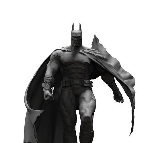 batman estatua dc superhéroe héroe bufón historietas personaje juegos juguetes 3D print model - Mito3D
