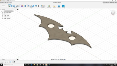 batman telltale batarang art cosplay l'arma fantasia altri 3d print model - Mito3D