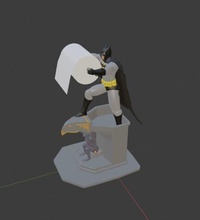 batman toilet paper holder bat man dc comics dccomics toiletpaper games toys 3d print model - Mito3D