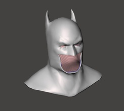 batman 1 agrupar cosplay traje mascarar capuz armaduras cinto réplica modelo figura personalizadas jogos brinquedos 3d print model - Mito3D