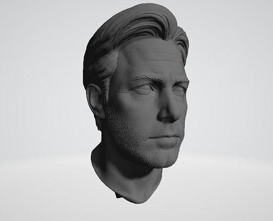 batman bruce ben 3d modelo cabeça cara imprimível arte esculturas 3d print model - Mito3D