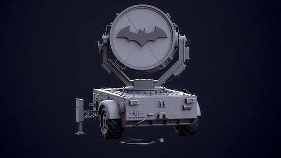 batsignal dc militaire véhicule batman avion bandes dessinées gotham police joker super héros miniatures jeux jouets 3d print model - Mito3D