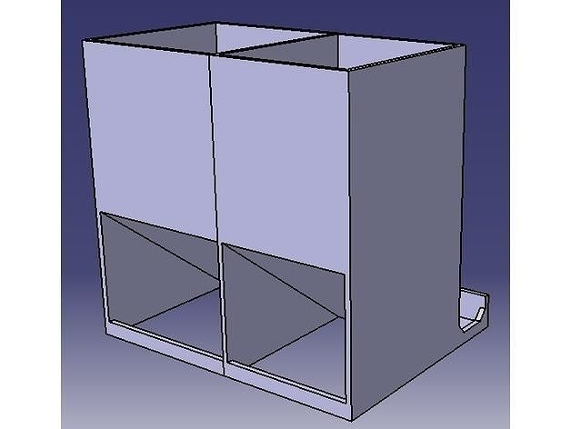 batería soporte aaa aa eléctrico energía organizador caja cajas cargar organizar electricidad acumulador casa valores alcalino remolcado mueble 3D print model - Mito3D