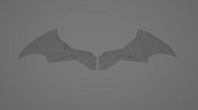 battinson logo batman pattinson robert mattreaves comico supereroe dc burlone superuomo mantello pettirosso pipistrello eroe giochi giocattoli gioco accessori 3d print model - Mito3D