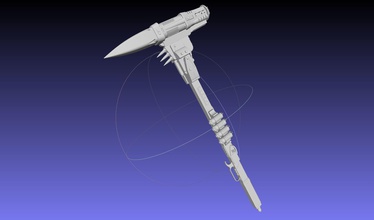 battle angel alita dr ido rocket hammer printable assembly movie replica weapon toy costume cosplay led functional 3d printing fantasy scifi games toys 3d print model - Mito3D