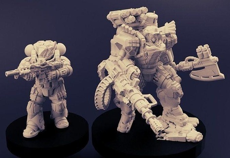 battaglia fratelli difensore marino sci fi soldato decimatore decimazione desolatore fallange Giochi giocattoli tavola 3d print model - Mito3D