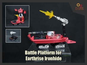 battle platform transformers earthrise ironhide games toys 3d print model - Mito3D