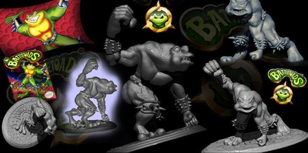 battle toads sculpture statue art game sculptures 3d print model - Mito3D