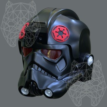 frente batalla ii infierno equipo 3d imprimible casco guerra galaxias pasatiempo bricolaje diy juguete cosplay disfraz 3d print model - Mito3D