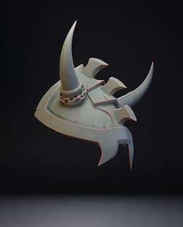 maquinaria batalla hombro mundo Warcraft personalización armadura hombrera juegos juguetes 3d print model - Mito3D
