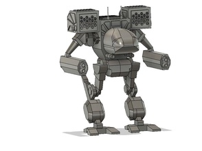 battletech pazzo gatto daishi mechwarrior robot cyborg tecnologia futuristico futuro cibernetico meccanico android elettronica guerra giochi giocattoli 3d print model - Mito3D