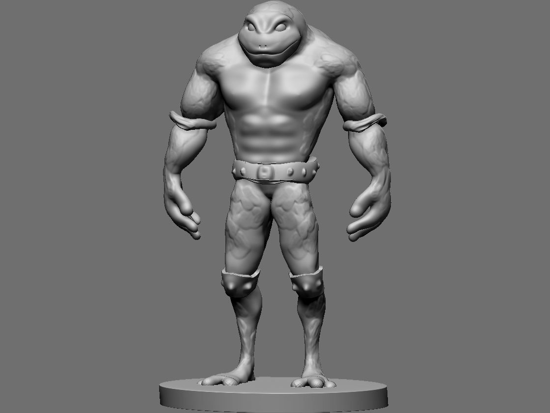 battletoad umanoide battletoads rospo fretta nes gioco videogiochi rana viscido eruzione cutanea rospi battaglia arte sculture 3D print model - Mito3D