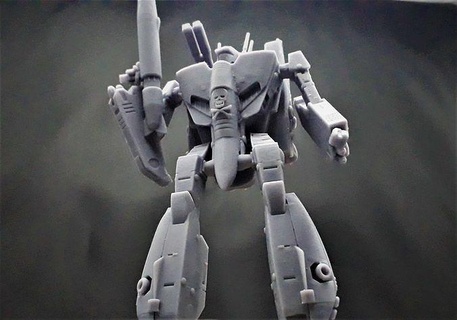 battroide vf 1s macross robotech estático figura robot mech mecha personaje ciencia fi anime dibujos animados 3d impresión Arte esculturas 3d print model - Mito3D