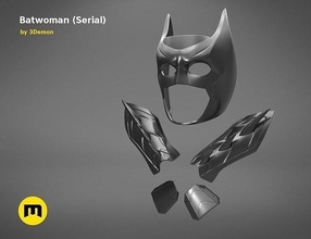 yarasa kadın seri kahraman dc süper maske kostüm oyunu zırh aksesuarlar batman paket kent çizgi roman kılık değiştirme oyunlar oyuncaklar 3d print model - Mito3D